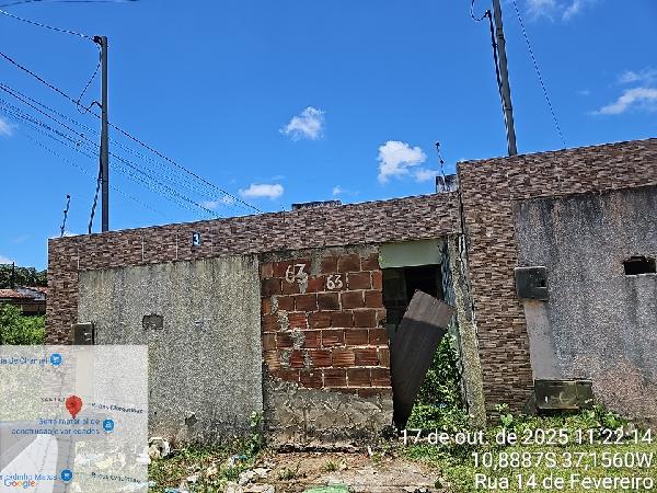 Casa em Nossa Senhora do Socorro, Jardim Rosa De Maio, Rua 14 De Fevereiro, N. 63, Lt 04a1 Qd 43, SE. Área: 66m2