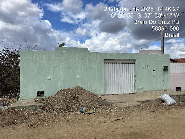 Casa em Brejo do Cruz, Bairro Joao Agripino, Rua Elvira Fernandes Dutra, N. Sn, Lt 09, Qd H, PB. Área: 60.03m2