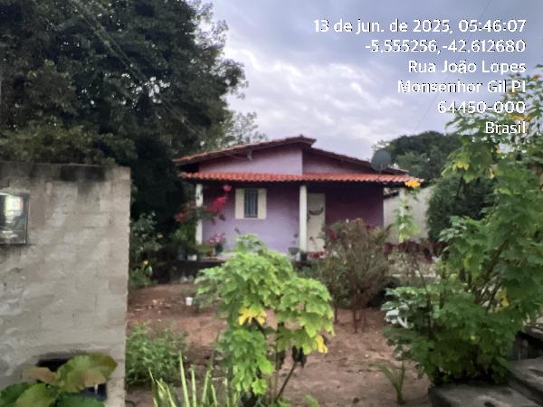 Casa em Monsenhor Gil, Gruta De Areia, Rua Joao Lopes Dos Santos, N. 579, Qd 036 Lote 147, PI. Área: 69.14m2