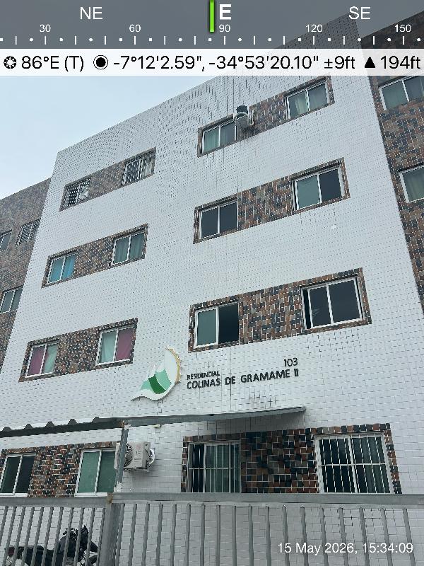 Apartamento em João Pessoa, Gramame, Rua Josinaldo Florencio Da Silva, N. 103, Apto 203, Bloco A, PB. Área: 42.82m2