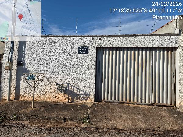 Casa em Piracanjuba, Setor Lima, Rua Mario Alencastro Caiado, N. Sn, Lt 08c Qd 22 C, GO. Área: 66m2