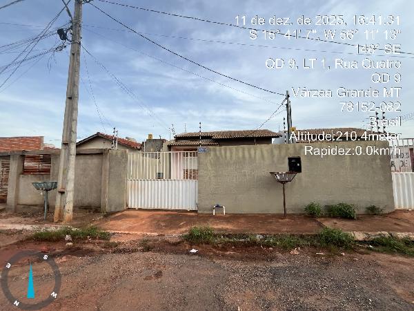 Casa em Várzea Grande, Sao Matheus, Rua 05, N. 01, Qd 10 Ar 01b, MT. Área: 56.54m2