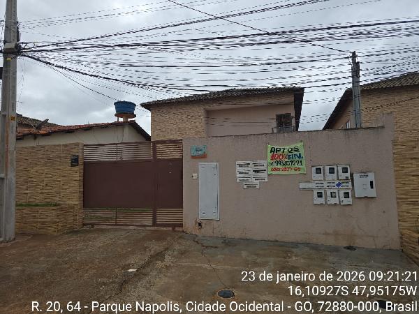 Apartamento em Cidade Ocidental, Parque Napolis A, Quadra Quadra 5, N. Sn, Apto 101, Lt 09 Rua 21 Vg 101, GO. Área: 51.84m2