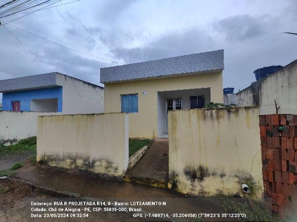 Casa em Chã de Alegria, Lot Nova Cha De Aleg, Rua Projetada R14, N. S/N, Qd T Lt 08, PE. Área: 57.81m2