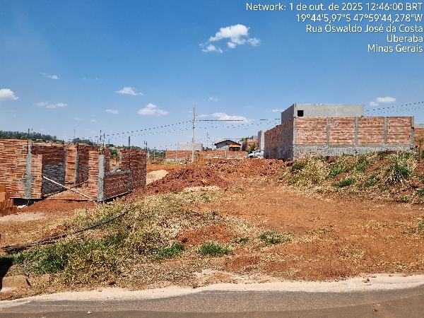 Terreno em Uberaba, Loteamento Ilha Bela, Rua Osvaldo Jose Da Costa, N. Sn, Lt 18 Qd E1, MG. Área: 200m2