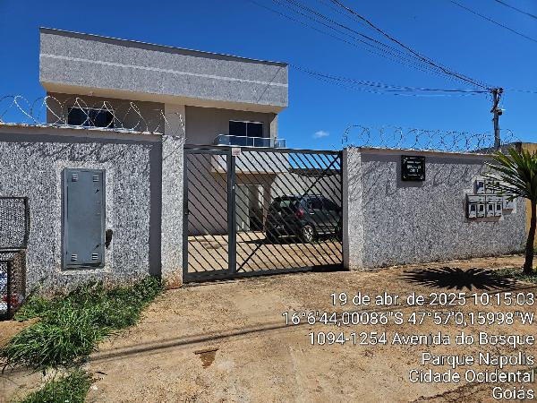 Apartamento em Cidade Ocidental, Parque Napolis A, Lote 17, Quadra 23, Rua 06, N. Sn, Apto 101, TÉRreo, Vaga Nº 101, GO. Área: 59.69m2