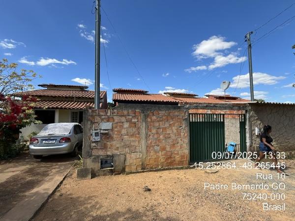 Casa em Padre Bernardo, Centro, Rua Rui Barbosa, N. Sn, Lt 07, Qd 39, Gl A, GO. Área: 60.95m2