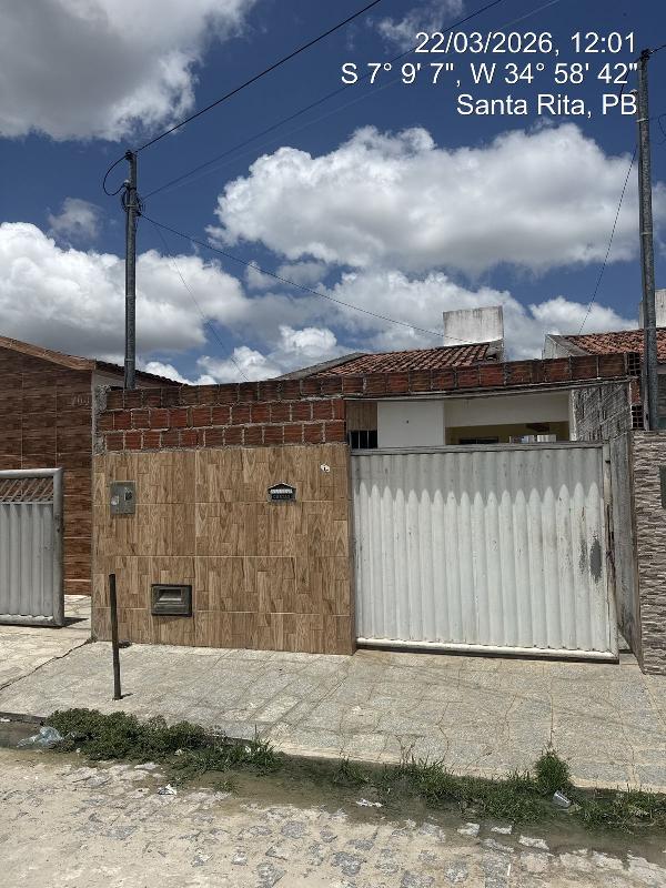 Casa em Santa Rita, Lot Plano De Vida, Rua Maria DelgraÇAs Da ConceiÇÃO, N. 173, Cs 01 Lt 605 Qd 27, PB. Área: 56.95m2