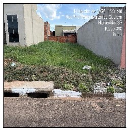Terreno em Narandiba, Residencial Concordia, Rua Francisco Gonzales Cabrera, N. Sn, Lt 14 Qd E, SP. Área: 160m2