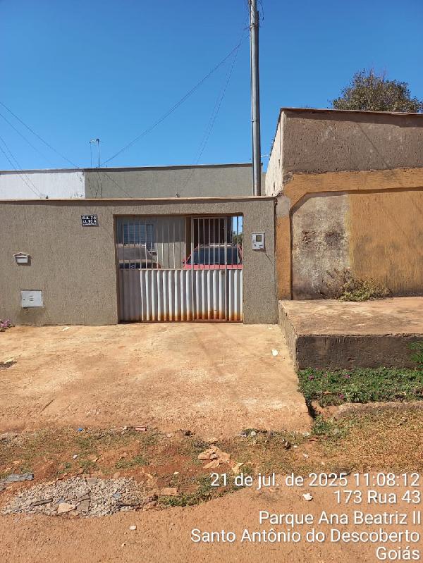Casa em Santo Antônio do Descoberto, Jardim Ana Beatriz Ii, Rua 27, N. S/N, Qd 74, Lt 05-A, GO. Área: 65.02m2