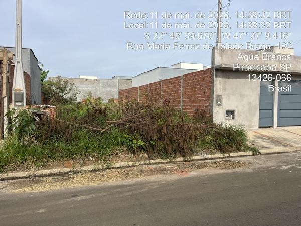 Terreno em Piracicaba, Residencial Serra Verde, Rua Quatro, N. Sn, Lote 14, Quadra Z, SP. Área: 160m2