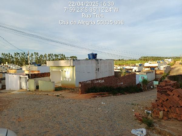 Casa em Chã de Alegria, Lot N Cha Alegria 3, Rua Projetada R3, N. Sn, Lt 28, Qd D, PE. Área: 57.81m2