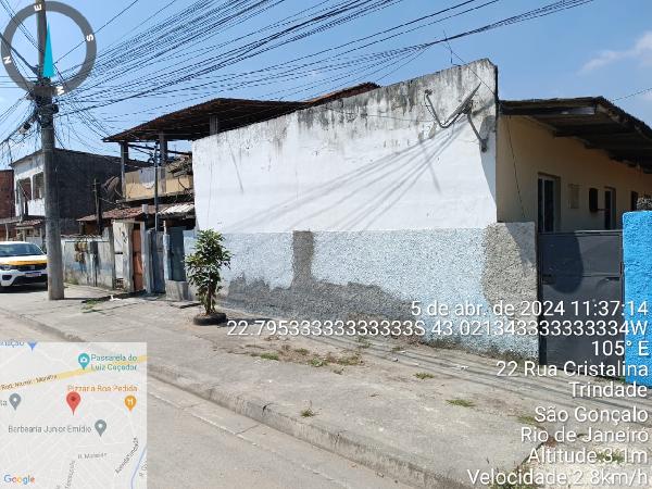 Casa em São Gonçalo, Nova Cidade, Rua General Alcio Souto, N. 552, Apto 0, Cs 07, RJ. Área: 27m2
