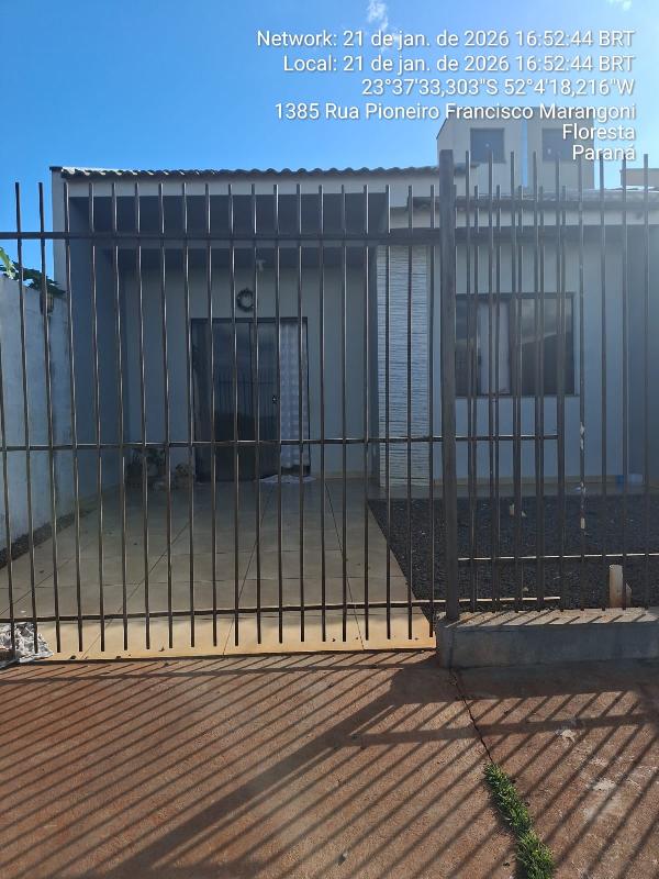 Casa em Floresta, Jardim Kakimori, Rua Pioneiro Jose Salvi Da Paixao, N. 1408, Lt 06a Qd 30, PR. Área: 68.29m2