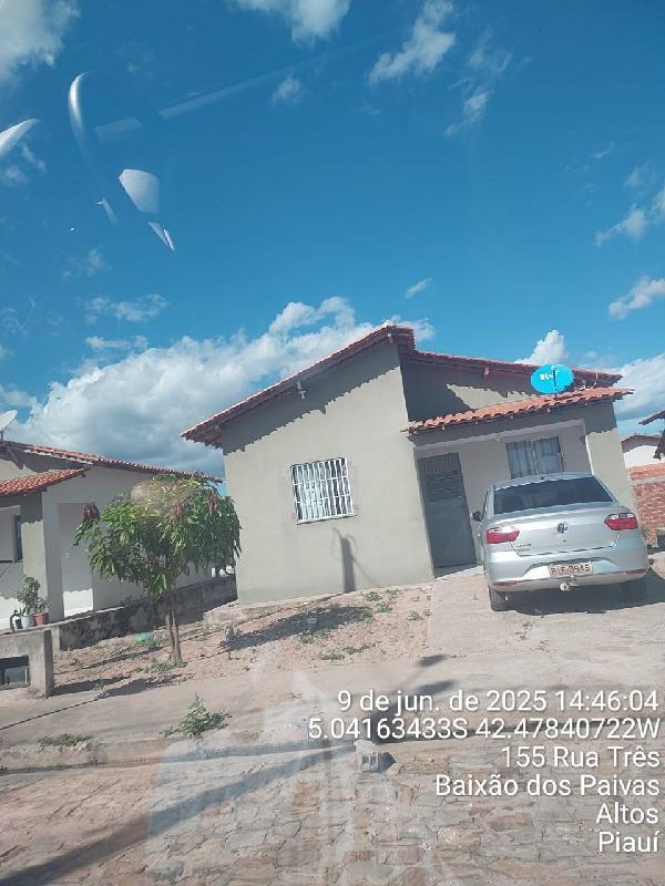 Casa em Altos, Baixão Do Paiva, Rua V, N. 83,, PI. Área: 62.83m2