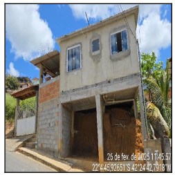 Casa em Duas Barras, Monnerat, Rua Geraldo Gomes, N. Sn, Cs 02, Lt 63, RJ. Área: 34.52m2
