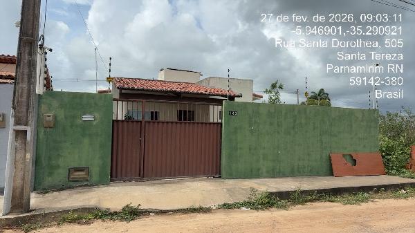 Casa em Parnamirim, Nova Esperanca, Rua Santa Dolores (Antiga Rua Projetada T), N. 143, Lote 523 - Quadra Qq, RN. Área: 70.79m2