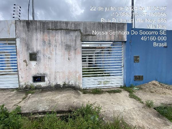 Casa em Nossa Senhora do Socorro, Sobrado, Rua F, N. 285, Lt 11b, Qd 25, SE. Área: 61.86m2