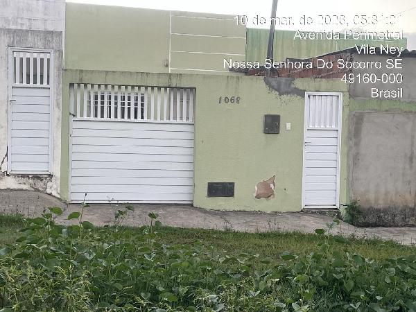Casa em Nossa Senhora do Socorro, Santa Ines, Rua Perimetral Centro, N. 1062, Lt 36b-01 Qd 33, SE. Área: 57.39m2