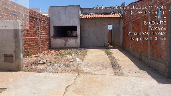 Casa em Teresina, Angelim, Rua 20, N. S/N, Lt V41, Qd V, PI. Área: 57.87m2