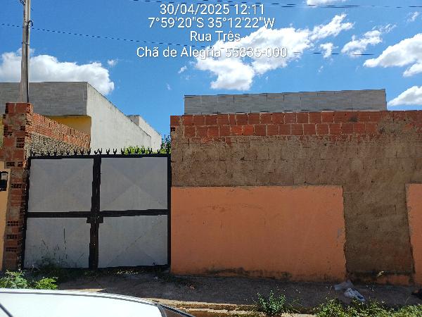 Casa em Chã de Alegria, Lot N Cha Alegria 3, Rua Projetada R2, N. Sn, Lt 12, Qd D, PE. Área: 57.81m2