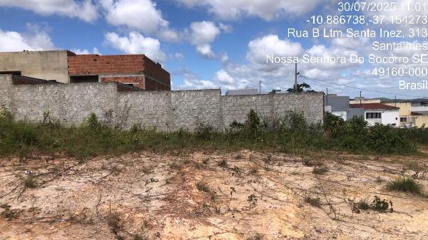 Terreno em Nossa Senhora do Socorro, Santa Ines, Rua B, N. Sn, Qd 17, Lt 14a, SE. Área: 133.25m2