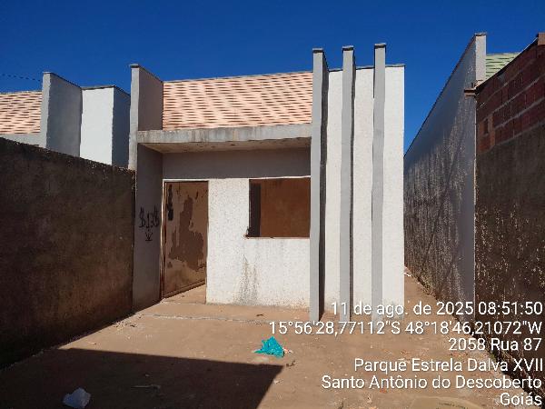 Casa em Santo Antônio do Descoberto, Parque Estrela Dalva Xvi, Rua 87, N. Sn, Qd 239, Lt 04, GO. Área: 79.8m2