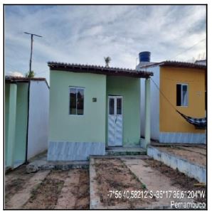 Casa em Glória do Goitá, Res Alameda Da Lagoa, Rua Dos Visgueiros, N. Sn, Lt 41 Qd B, PE. Área: 54.55m2