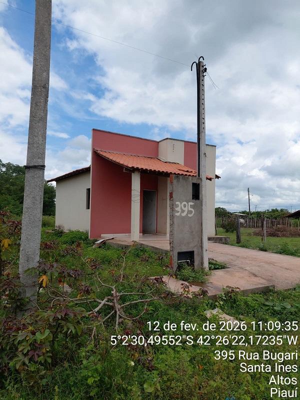 Casa em Altos, Santa Inês, Rua Bugari, N. 395, Qd A-4, PI. Área: 52.84m2