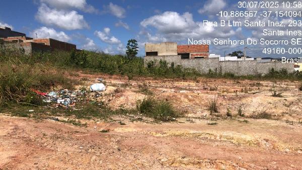 Terreno em Nossa Senhora do Socorro, Complexo Jardim, Rua B, N. Sn, Lt 12-B Qd 17, SE. Área: 133.25m2