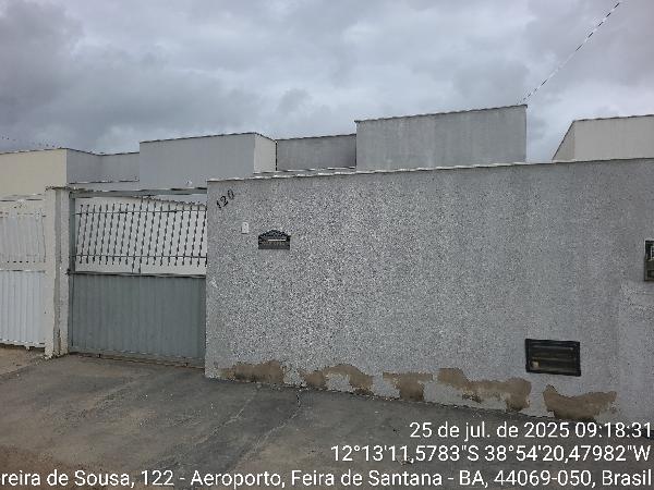 Casa em Feira de Santana, Aeroporto, Rua Waldemiro Pereira De Sousa, N. 120, Qd  B, BA. Área: 59.55m2