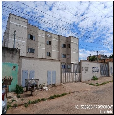 Apartamento em Luziânia, Parque Estrela Dalva Ix, Quadra 259, N. Sn, Apto 104, Qd 259 Lt 16a Terreo Vg 104, GO. Área: 54.69m2