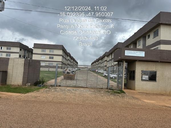 Apartamento em Cidade Ocidental, Mansoes Recreio Mossoro, Rua Rui Barbosa, N. Sn, Apto 1310, Bl 13, Qd 01, Area A, GO. Área: 53.32m2