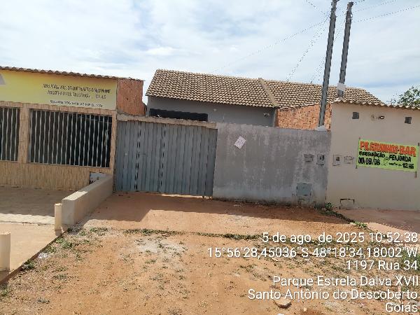 Casa em Santo Antônio do Descoberto, Parque Estrela Dalva Xiv, Avenida 37, N. S/N, Qd 106 Lt 21b, GO. Área: 68.98m2