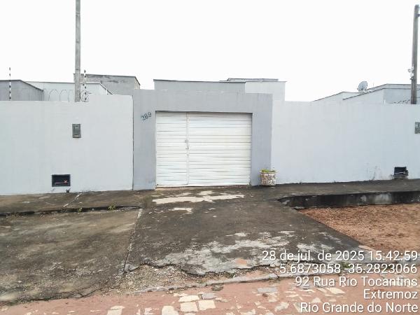 Casa em Extremoz, Lot Santos Dumont, Rua Jahu, N. 289, Lote D Quadra 27, RN. Área: 69.98m2