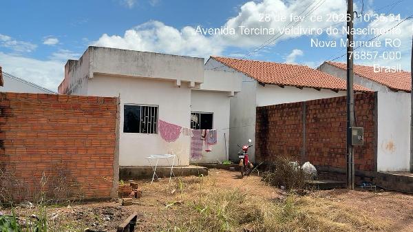Casa em Nova Mamoré, Cidade Nova, Avenida Antonio Hailton D. Leite, N. Sn, Area H, Quadra 10.17 Setor 06, RO. Área: 67.17m2