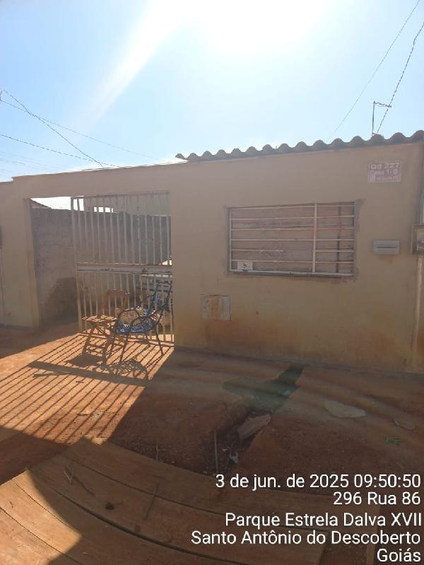 Casa em Santo Antônio do Descoberto, Parque Estrela Dalva Xvi, Rua 87, N. Sn, Qd 227, Lt 01-B, GO. Área: 63.22m2