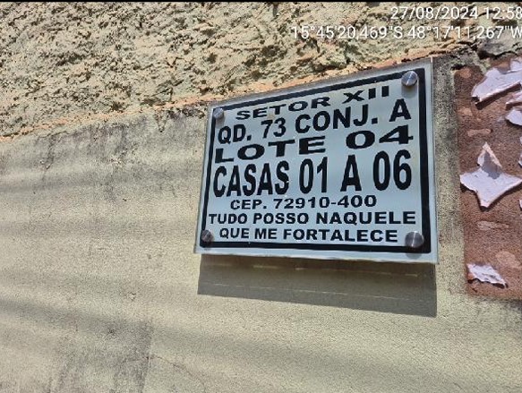 Casa em Águas Lindas de Goiás, Jardim Da Barragem Iv, Quadra 73, N. Sn, Cs 07 Lt 04, GO. Área: 150m2