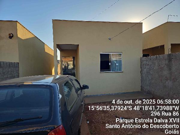 Casa em Santo Antônio do Descoberto, Parque Estrela Dalva Xvi, Quadra 227 (Rua 87), N. Sn, Lt 02-B Qd 227, GO. Área: 63.22m2