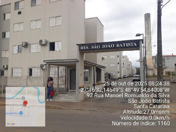 Apartamento em São João Batista, Ribanceira Do Sul, Rua JosÉ Antonio Soares, N. 1650, Apto 401, Bl E, SC. Área: 47.63m2