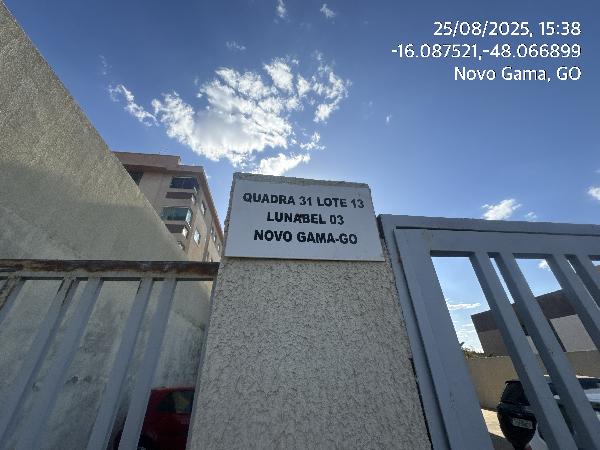 Apartamento em Novo Gama, Loteamento Lunabel 3, Quadra 31, N. Sn, Apto 401, Lt 13, Rua 13, GO. Área: 59.19m2