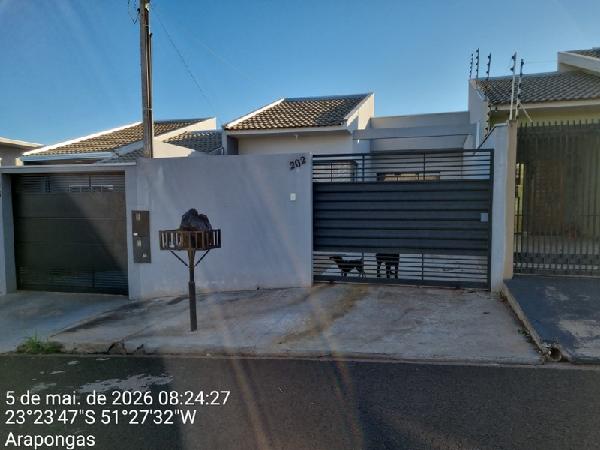 Casa em Arapongas, Jardim Monaco Ii, Rua Tinguacu Ferrugem, N. 202, Un 02, PR. Área: 69.44m2