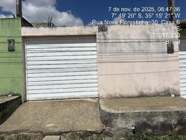 Casa em Carpina, Sòo Josú, Rua Jabuticabeira, N. 215, Lt 10 Qd B, PE. Área: 54.99m2