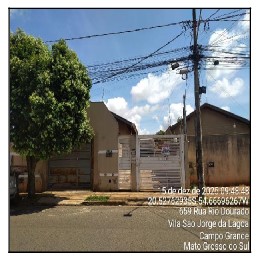 Casa em Campo Grande, Vila Sao Jorge Da Lagoa, Rua Rio Dourado, N. 672, Cs 02 Lt28 Qd27, MS. Área: 82.64m2