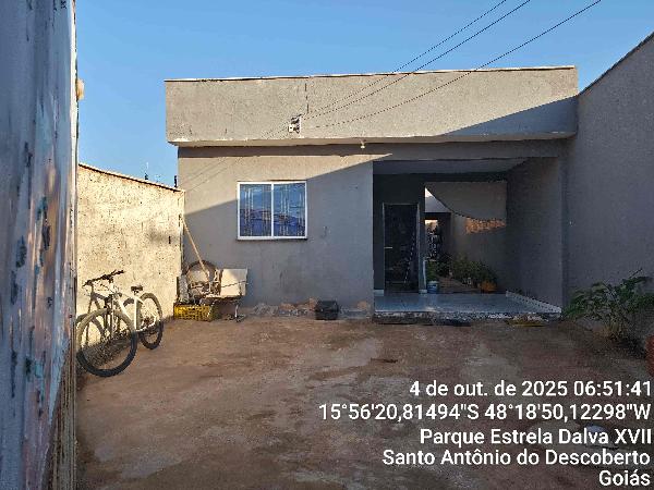 Casa em Santo Antônio do Descoberto, Parque Estrela Dalva Xvii, Rua 36, N. Sn, Qd 259, Lt 20-B, GO. Área: 81.25m2