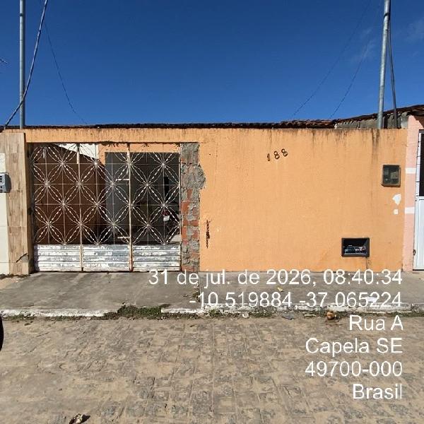 Casa em Capela, Sao Jose, Rua Projetada A, N. 188, Quadra A Lote 24 Loteamento Andrade Re, SE. Área: 60m2