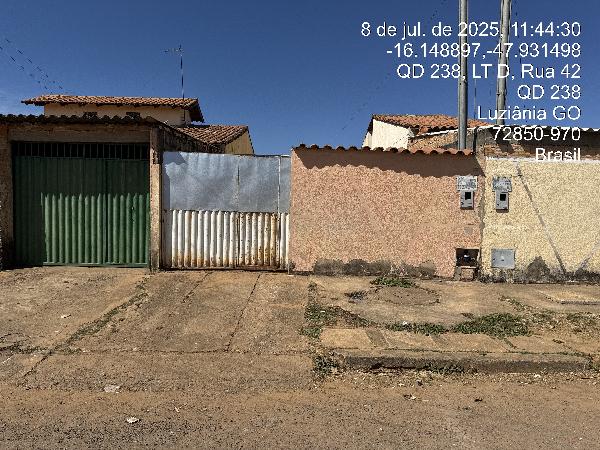 Casa em Luziânia, Parque Industrial Mingone, Quadra 238 Lote C Rua 42, N. Sn, Cs 01, GO. Área: 60.43m2