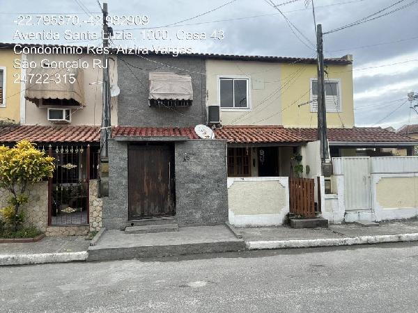 Casa em São Gonçalo, Santa Luzia, Avenida Santa Luzia, N. 1000, Casa 45, RJ. Área: 44m2