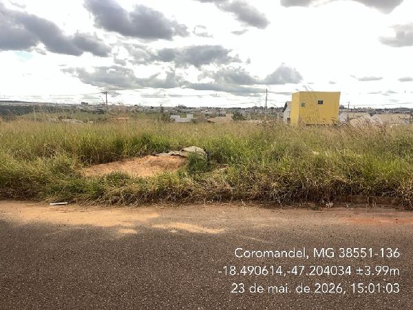 Terreno em Coromandel, Jd De Dona Lucinha 2, Rua Pedrinho Pereira, N. 640, Qd 24 Setor 12, MG. Área: 250.02m2