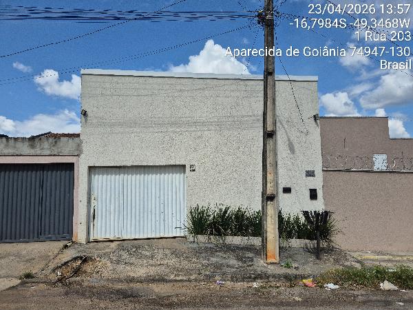 Casa em Aparecida de Goiânia, Setor Aeroporto Sul, Rua 203, N. Sn, Lt 09 Qd 23 Casa 02, GO. Área: 78.19m2